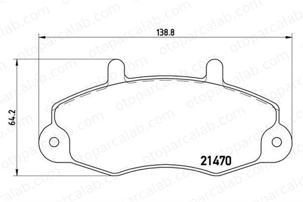 BREMBO P 24 049 Fren Disk Balata Ön FORD TRANSIT Panelvan/Van TRANSIT Minibüs/Otobüs 92VB2K021AA 93VX2K021AB
