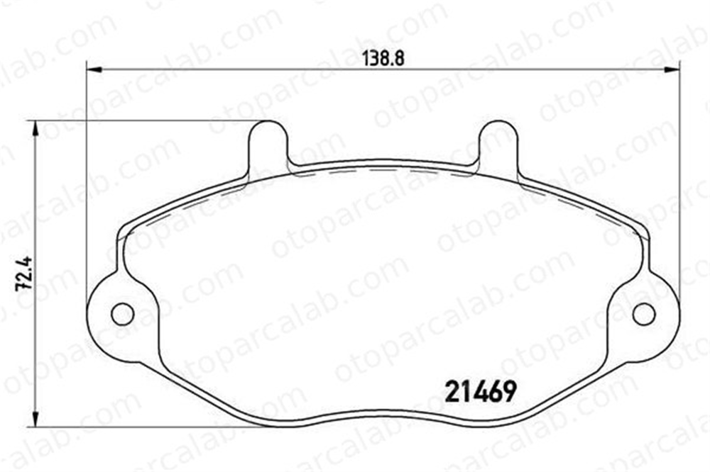 BREMBO P 24 050 Fren Disk Balata Ön FORD TRANSIT Minibüs/Otobüs TRANSIT Panelvan/Van 1134159 1074972