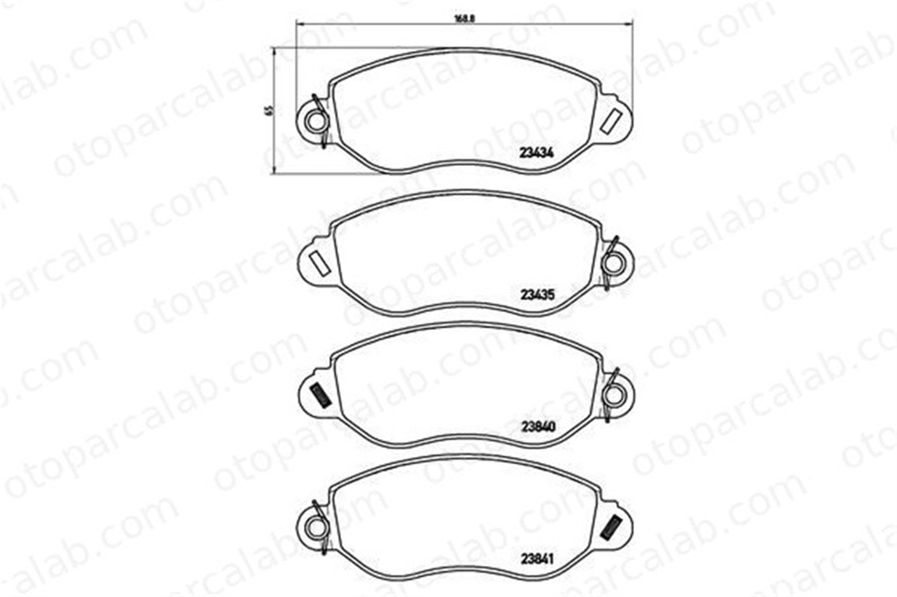 BREMBO P 24 053 Fren Disk Balata Ön FORD TRANSIT Panelvan/Van TRANSIT Minibüs/Otobüs 1C152K021AD GDB1461