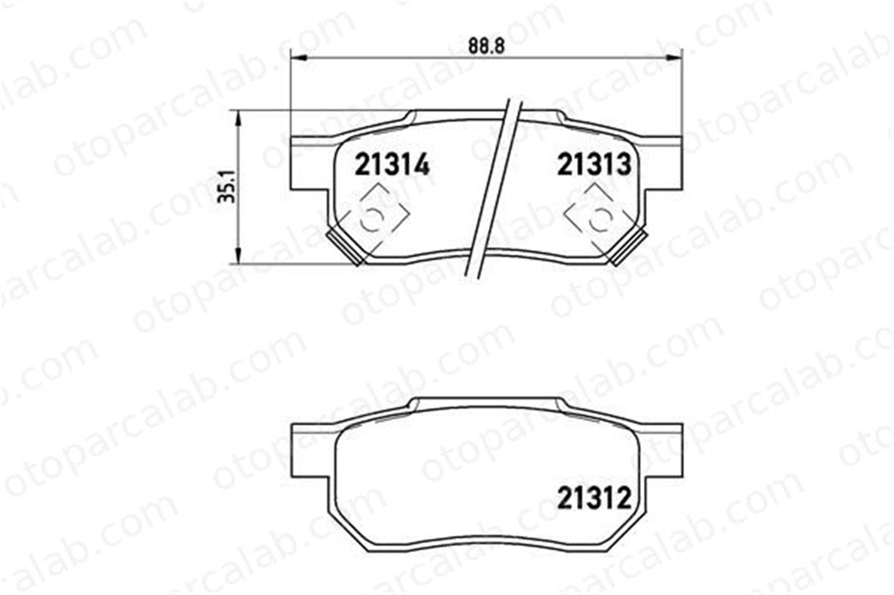 BREMBO P 28 017 Fren Disk Balata Arka ROVER 200 II Hatchback 400 II 43022SR3G00 43022TG0T00