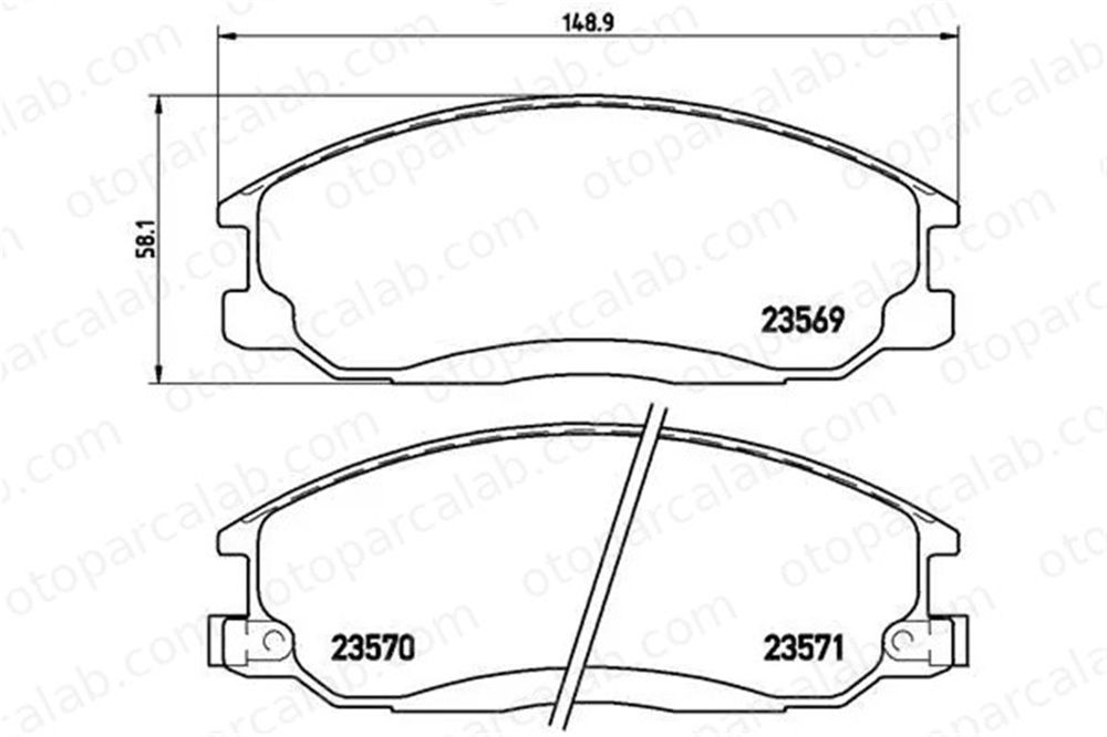 BREMBO P 30 013 Fren Disk Balata Ön HYUNDAI H-1 / STAREX Minibüs/Otobüs SANTA FÉ I 5810126A20 5810126A00