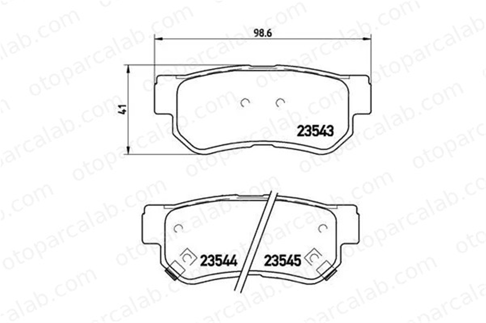 BREMBO P 30 014 Fren Disk Balata Arka HYUNDAI GETZ SANTA FÉ I 583021CA10 BM335021