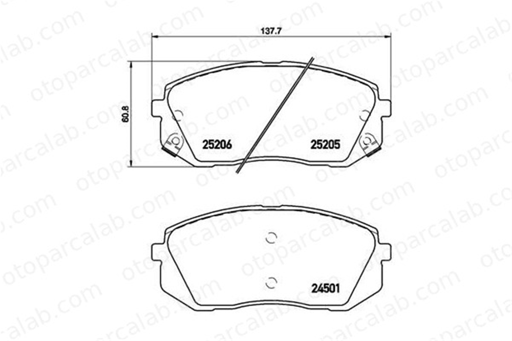 BREMBO P 30 056X Fren Disk Balata Ön HYUNDAI TUCSON KIA SPORTAGE IV 581011DA50 581012SA70