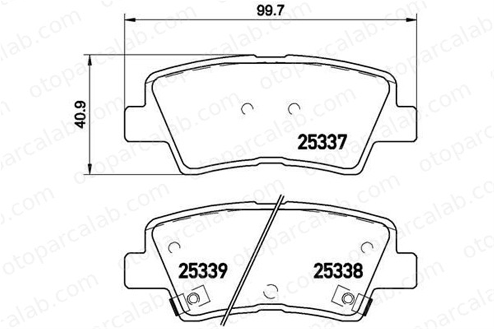 BREMBO P 30 067X Fren Disk Balata Arka KIA CEE'D HYUNDAI ACCENT IV Sedan 583021RA30 583023XA30