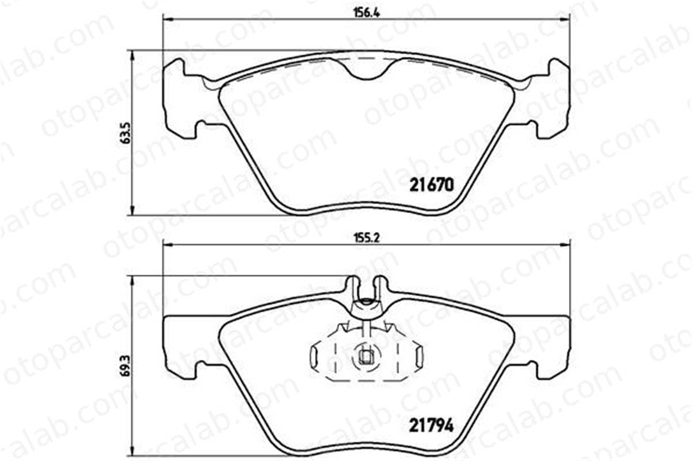 BREMBO P 50 026 Fren Disk Balata Ön MERCEDES-BENZ E-SERISI T-Model E-SERISI A0044200720 K05139218AB