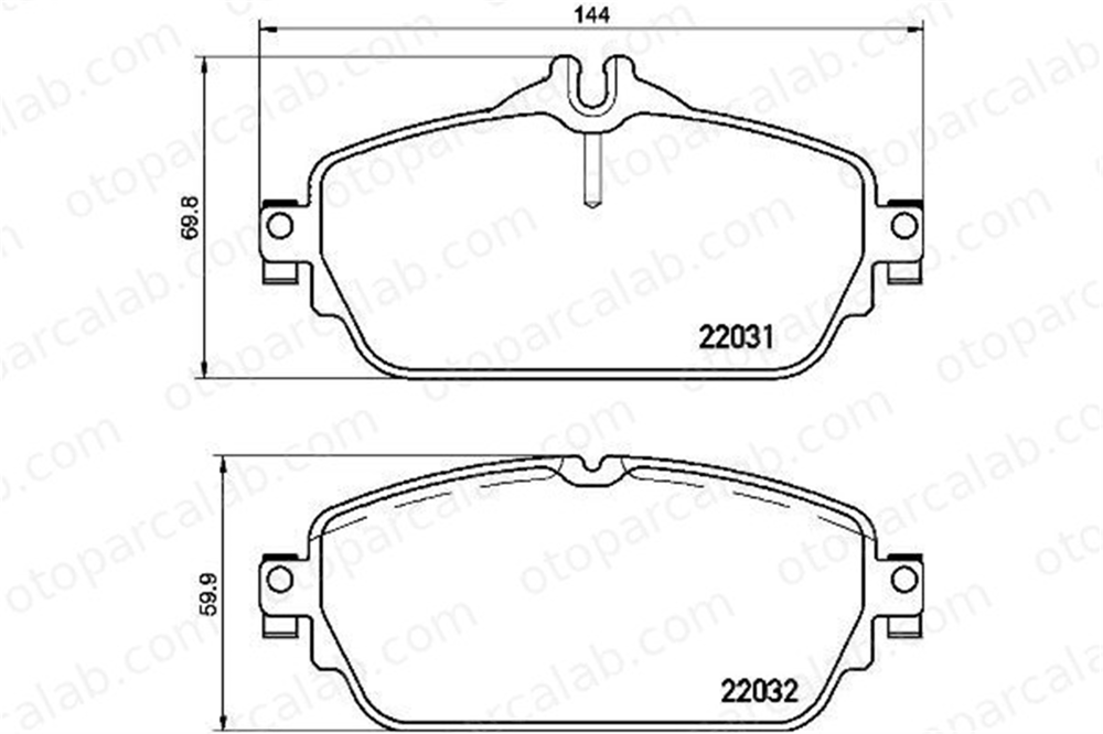 BREMBO P 50 118 Fren Disk Balata Ön MERCEDES-BENZ C-SERISI C-SERISI T-Model A0004209703 4208700