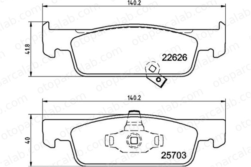 BREMBO P 50 137 Fren Disk Balata Ön SMART FORTWO Coupe FORFOUR Hatchback 4534211100 410603025R