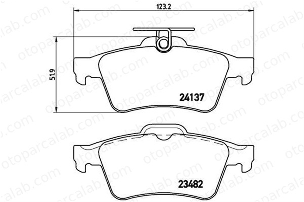 BREMBO P 59 042 Fren Disk Balata Arka SAAB 9-3 Station wagon FORD FOCUS III Turnier 3M512M008AC 440601689R