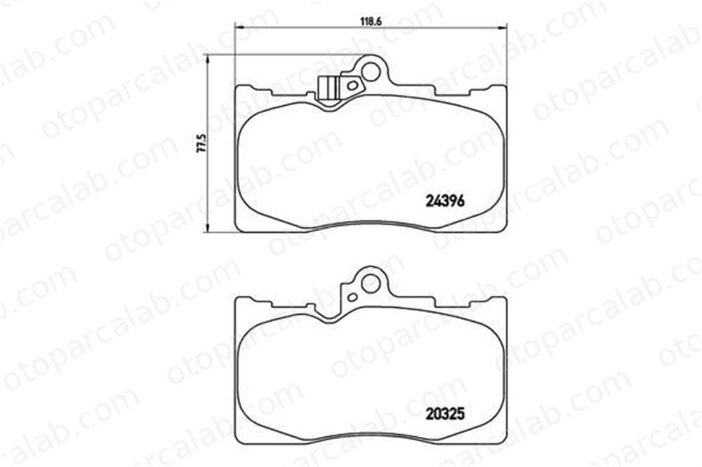 BREMBO P 83 072 Fren Disk Balata Arka LEXUS GS RC 446530510 446503410