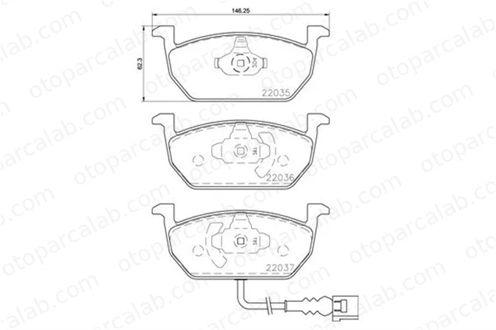 BREMBO P 85 137 Fren Disk Balata Ön SEAT LEON ST LEON 5Q0698151C 5Q0698151H