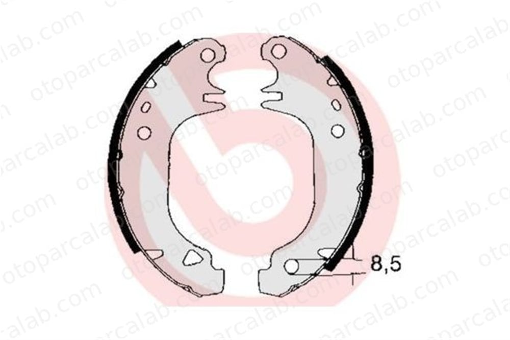 BREMBO S 61 535 El Fren Balatası PEUGEOT 205 II CITROËN SAXO 424121 4241F8