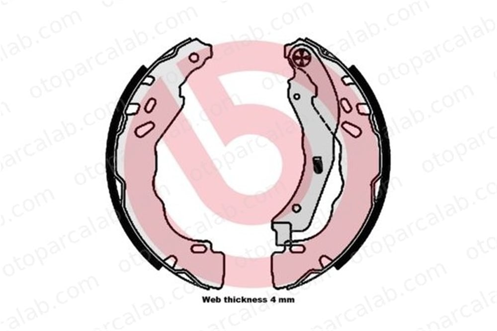 BREMBO S 61 544 Fren Pabuçlu Balata Arka PEUGEOT 208 I CITROËN DS3 1663939580 1606631180
