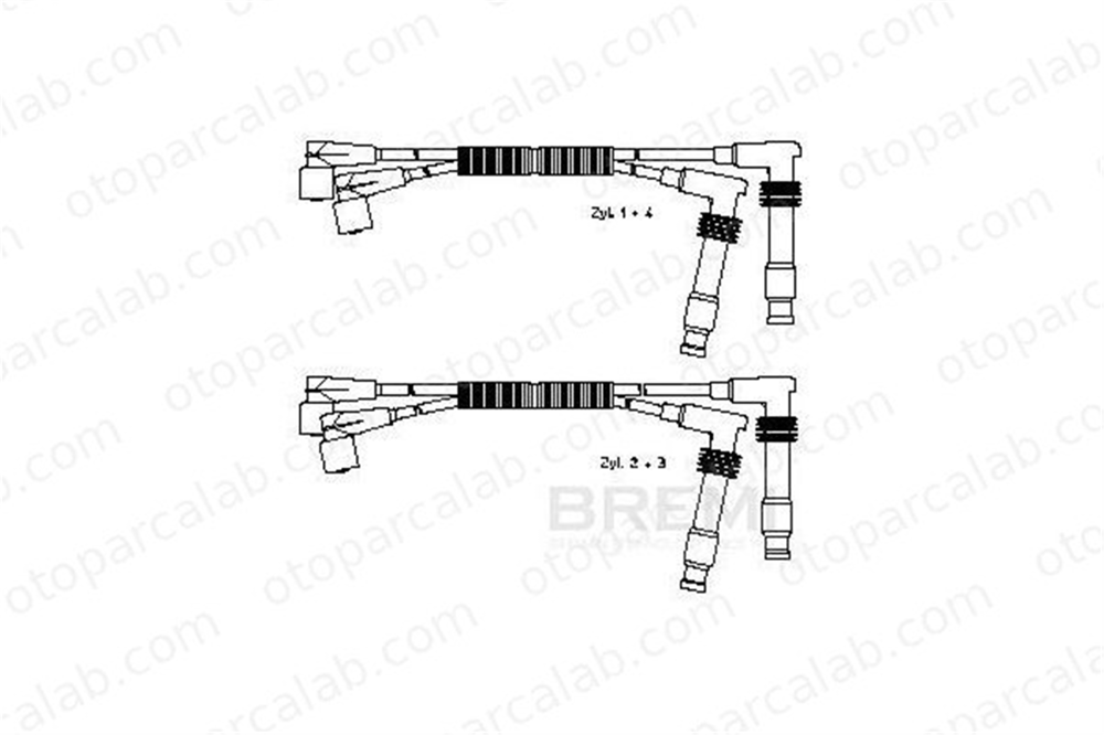 BREMI 300/673 Buji Kablosu OPEL TIGRA ASTRA F CLASSIC Hatchback 1612561 90443687