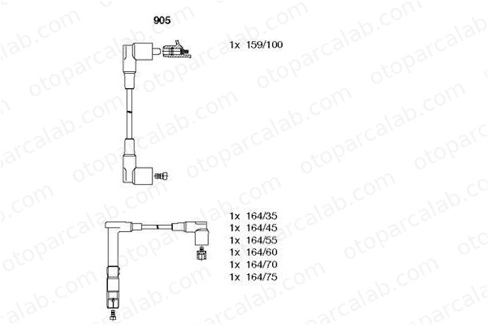 BREMI 905 Buji Kablosu MERCEDES-BENZ 124 Cabrio 124 Coupe 0986356314 ZEF597