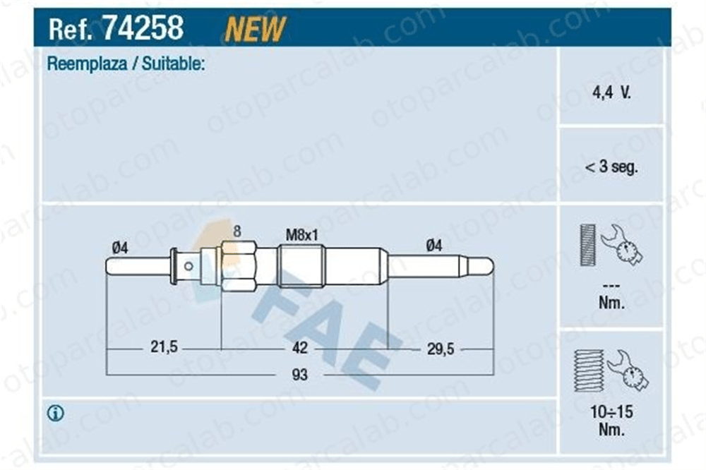 BREMI BR:26508 Isıtma Bujisi OPEL ANTARA A CHEVROLET CAPTIVA 96440144 4805511
