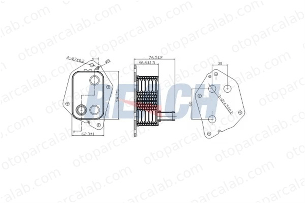 BROM H5600 Motor Yağ Soğutucu HYUNDAI i30 i30 Station wagon 264102A501 264102A300