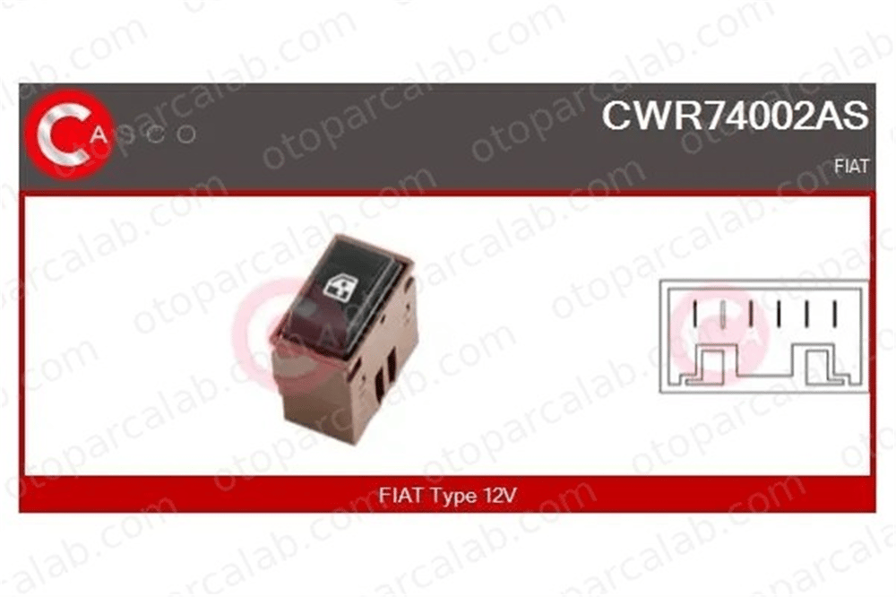 BRUCKE 90811800 Cam Açma Düğmesi Ön Sağ FIAT FIORINO Kasa/büyük limuzin FIORINO 90811800 181980280