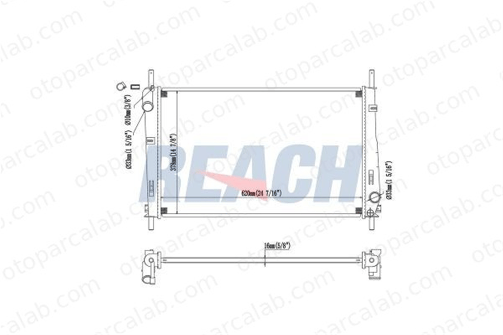 BSG 16-520-003 Su Radyatörü FORD MONDEO III Sedan MONDEO III 3S718005AA 1114764