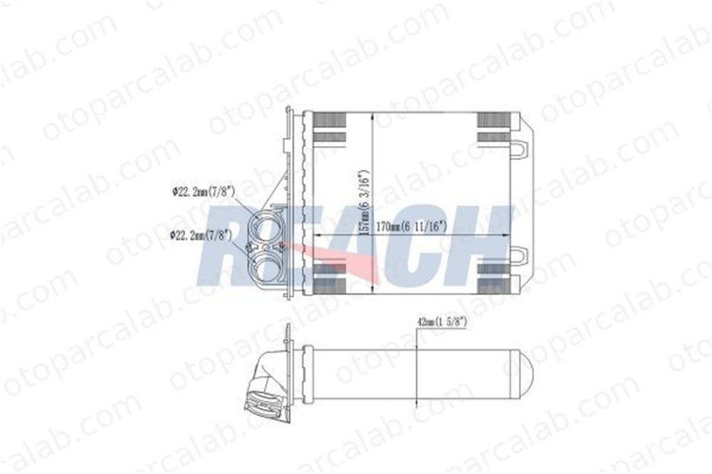 BSG 19-530-001 Kalorifer Radyatörü DACIA DUSTER LOGAN 6001547484 6001549894
