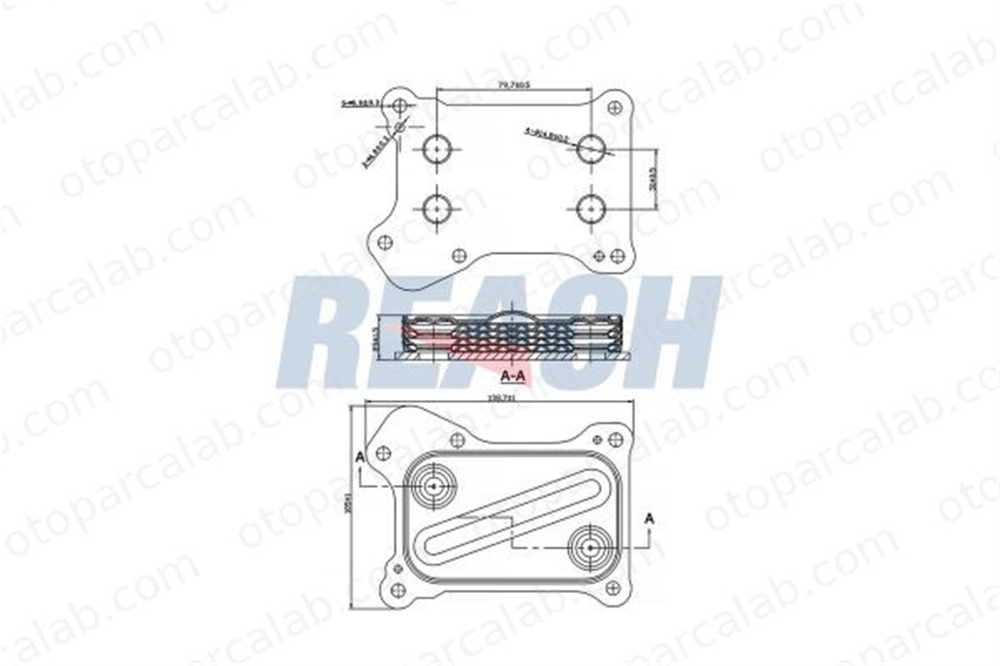BSG 25-506-019 Motor Yağ Soğutucu FIAT PANDA GRANDE PUNTO 55193743 1539132