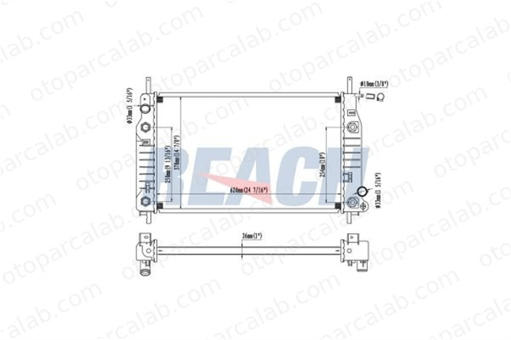 BSG 25-520-045 Su Radyatörü FORD MONDEO I MONDEO I Turnier ME97BB8005BA 1011984
