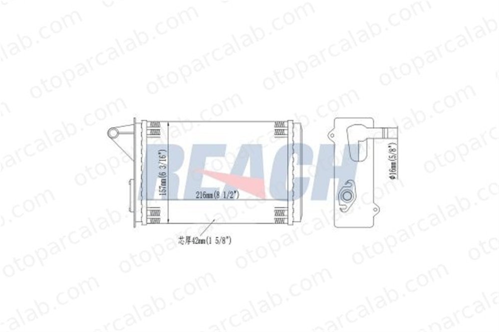 BSG 25-530-013 Kalorifer Radyatörü FIAT UNO FIORINO Kasa/büyük limuzin 7754055 5943154
