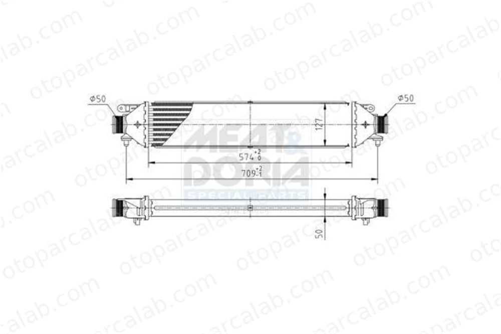 BSG 25-535-016 Turbo Radyatörü ALFA ROMEO MITO FIAT BRAVO II 51783791 1302225