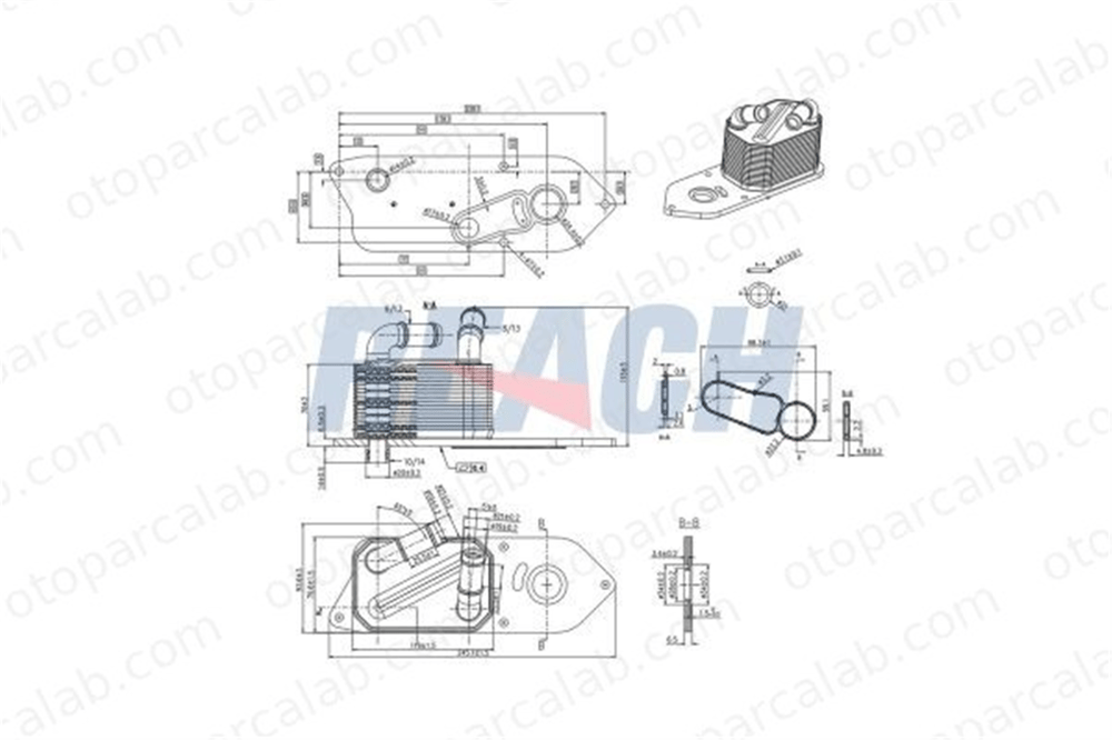 BSG 30-506-007 Motor Yağ Soğutucu FORD TRANSIT V363 Panelvan/Van TRANSIT V363 Platform şasi GK2Q6A642AD 2011393