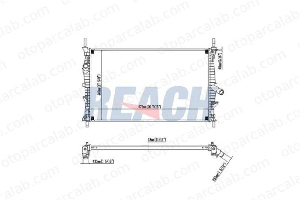 BSG 30-520-045 Su Radyatörü FORD TRANSIT Panelvan/Van TRANSIT Platform şasi 2N0121253A2N0121253C 1494933