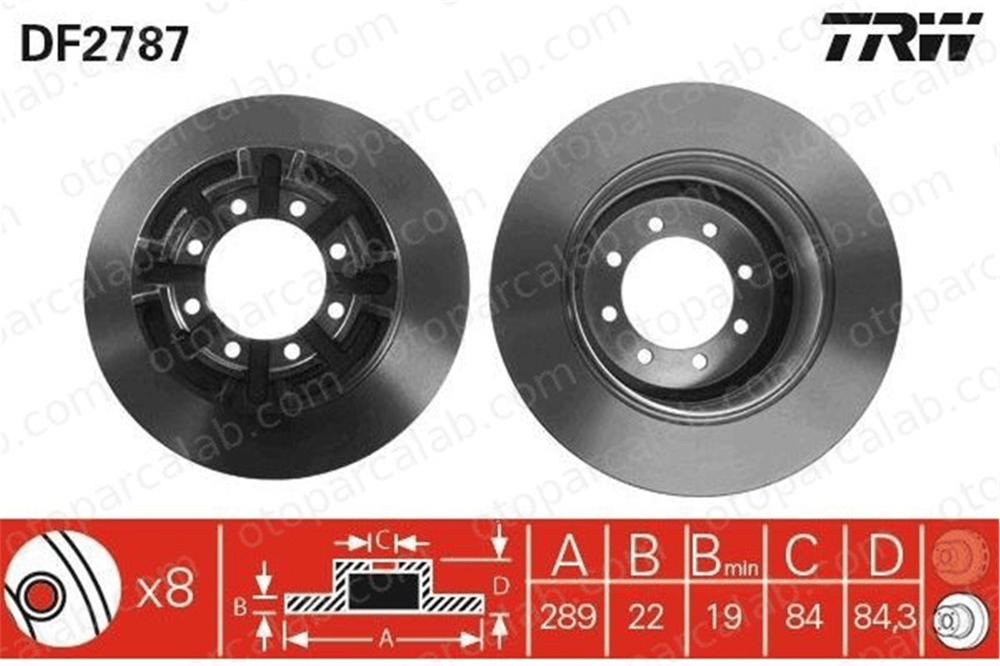 BSG 42-210-002 Fren Disk Ayna Arka Sağ ve Sol IVECO DAILY III Panelvan/Van DAILY III Platform şasi 42471111 1908773