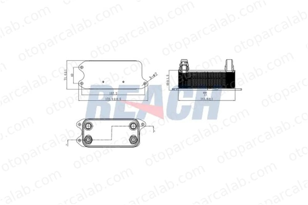 BSG 60-506-012 Motor Yağ Soğutucu MERCEDES-BENZ C-SERISI C-SERISI T-Model A0995001100 995001100