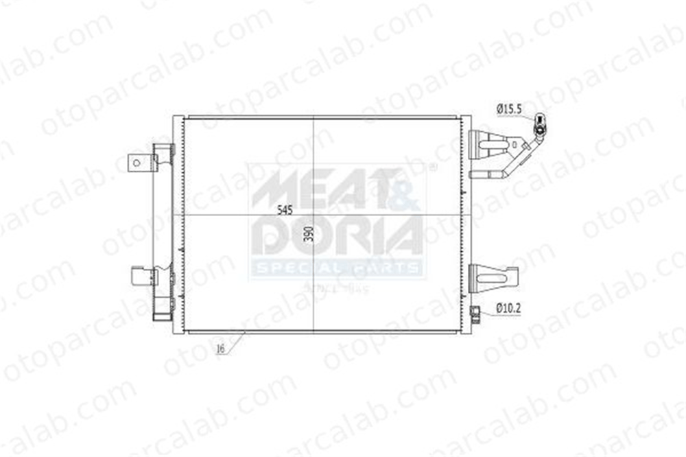 BSG 62-525-004 Klima Radyatörü SMART FORFOUR MITSUBISHI COLT VI MR568975 4548300070