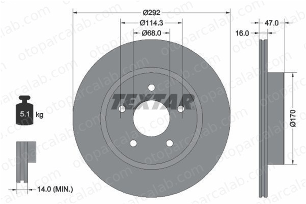 BSG 63-210-031 Fren Disk Ayna Arka Sağ ve Sol NISSAN X-TRAIL III RENAULT KOLEOS II 432066RN0A 432064CE0A