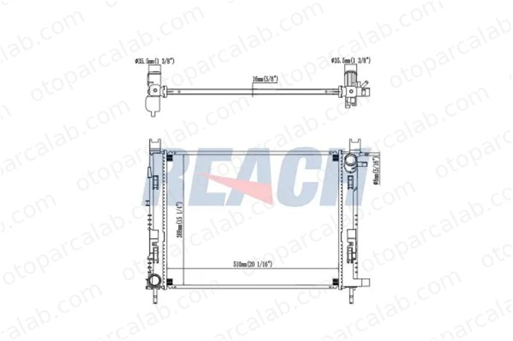 BSG 65-520-019 Su Radyatörü OPEL ASTRA F Station wagon ASTRA F 214107326R 214100055R