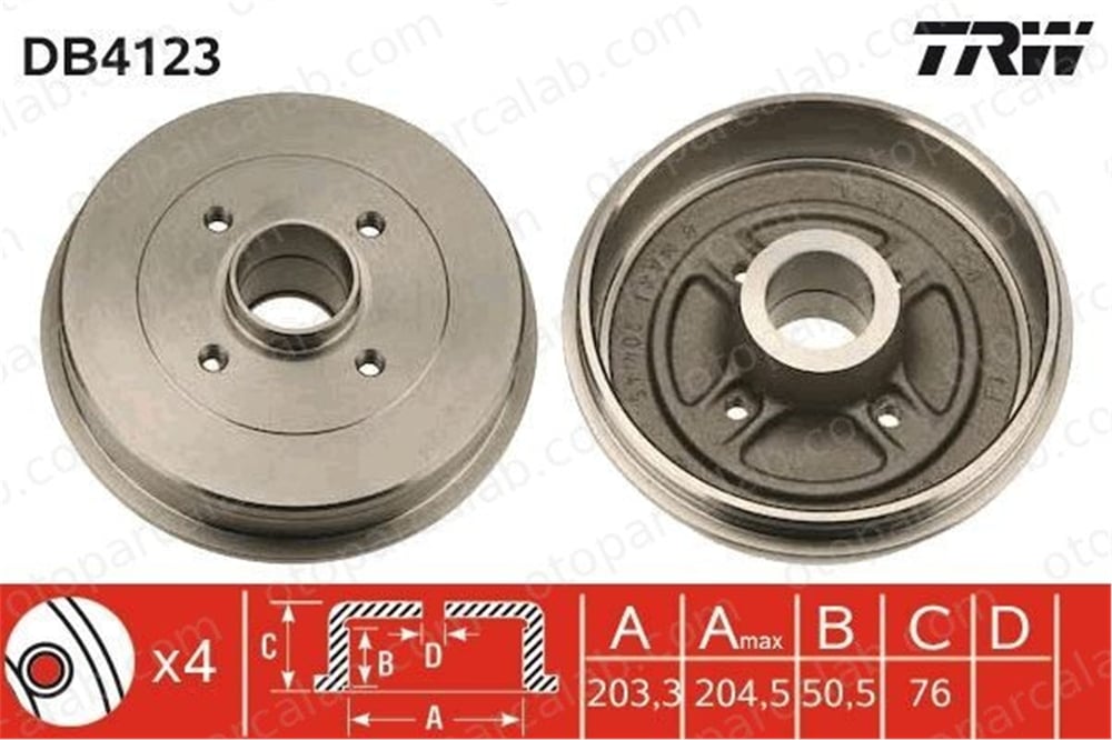 BSG 75-225-007 Kampana Arka Sağ veya Sol RENAULT CLIO II MEGANE I Classic 7700818346 6001547703