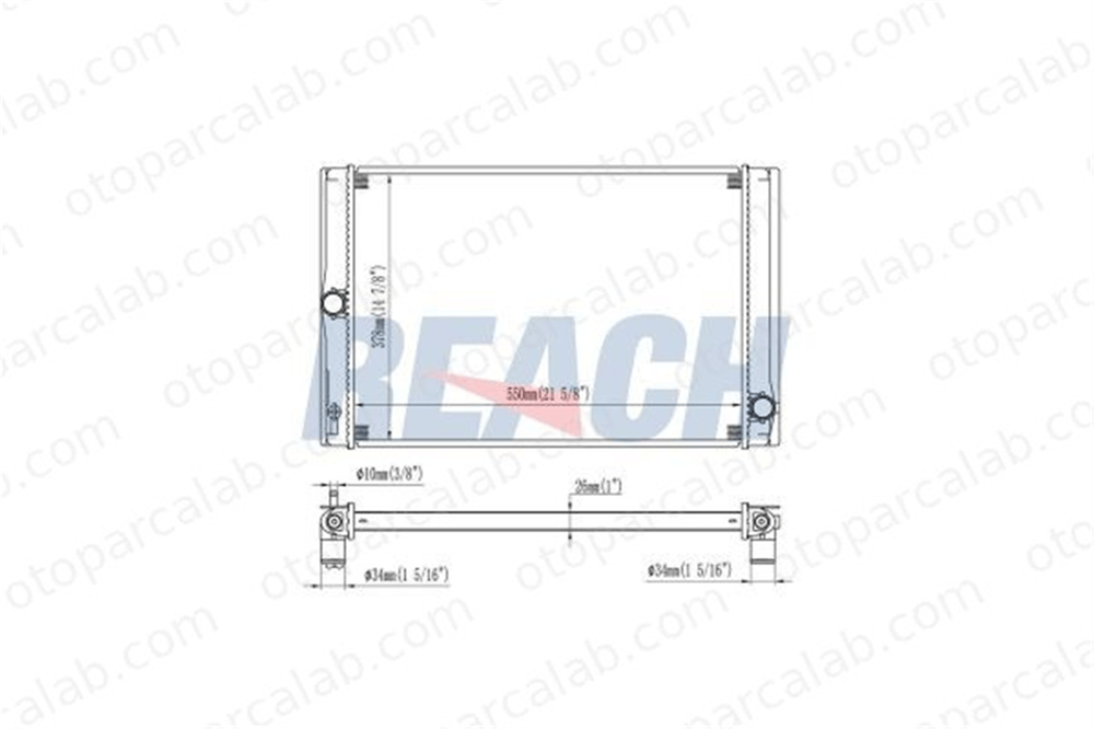 BSG 75-520-026 Su Radyatörü TOYOTA AURIS COROLLA Sedan 164000N060