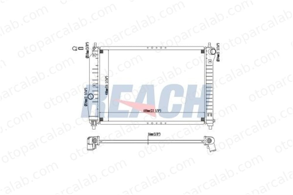 BSG 75-520-046 Su Radyatörü DAEWOO KALOS CHEVROLET AVEO / KALOS Hatchback 96444386 96443477