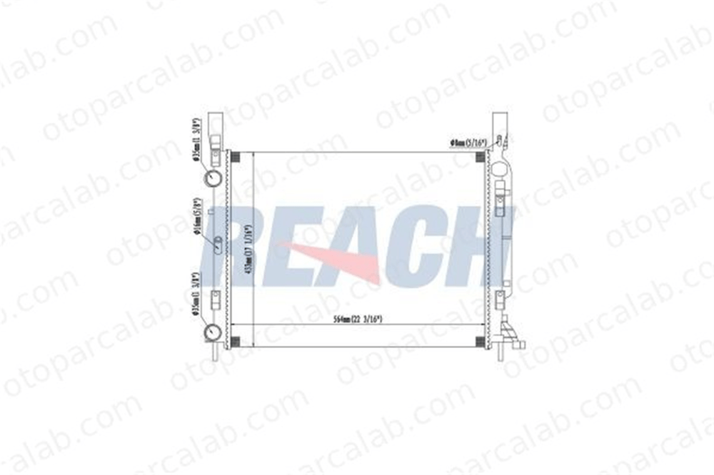 BSG 75-520-051 Su Radyatörü RENAULT KANGOO / GRAND KANGOO II KANGOO Express A4155000002 4155000002