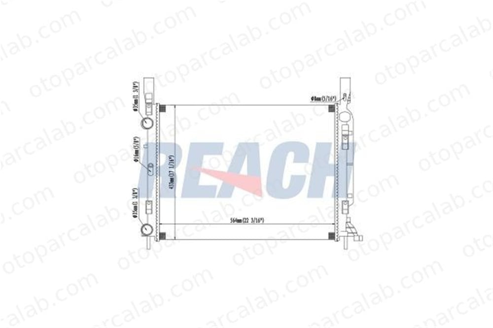 BSG 75-520-057 Su Radyatörü RENAULT KANGOO / GRAND KANGOO II KANGOO Express A4155000002 4155000002