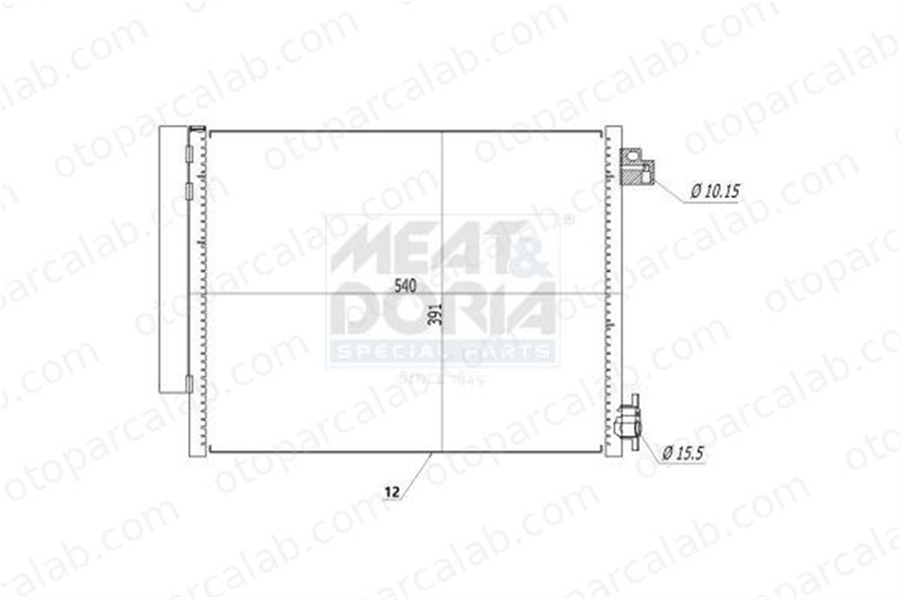 BSG 75-525-004 Klima Radyatörü RENAULT CLIO IV DACIA DUSTER 921006843R 921006454R