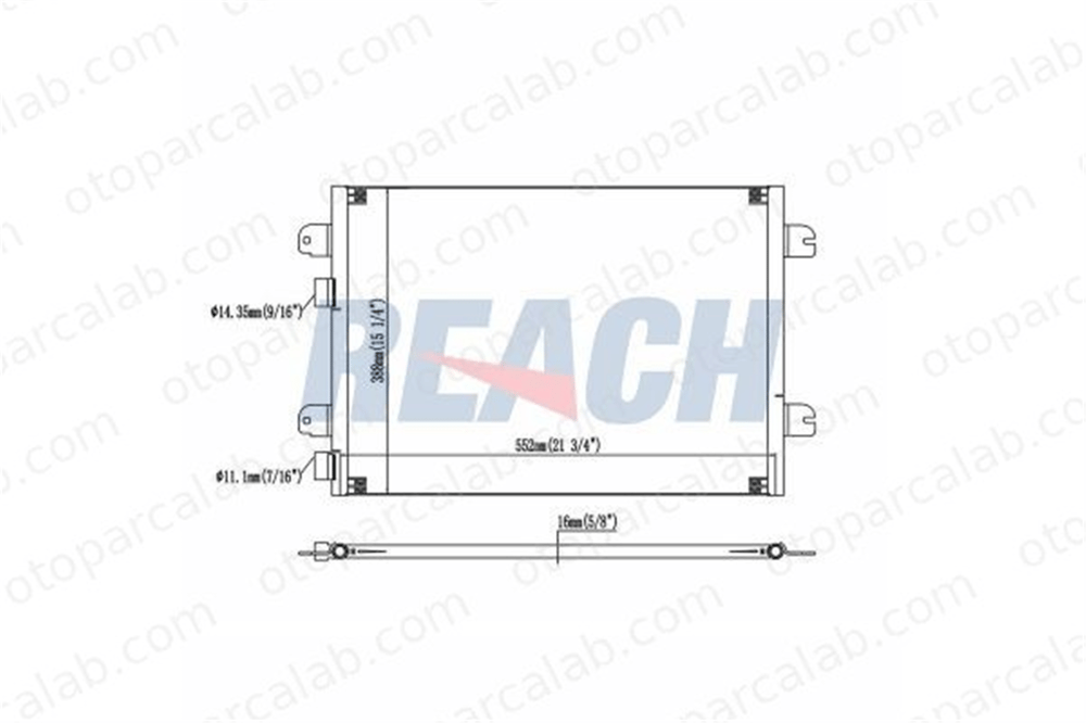 BSG 75-525-010 Klima Radyatörü RENAULT SCÉNIC I MPV MEGANE I Classic 8200182361 8200191738