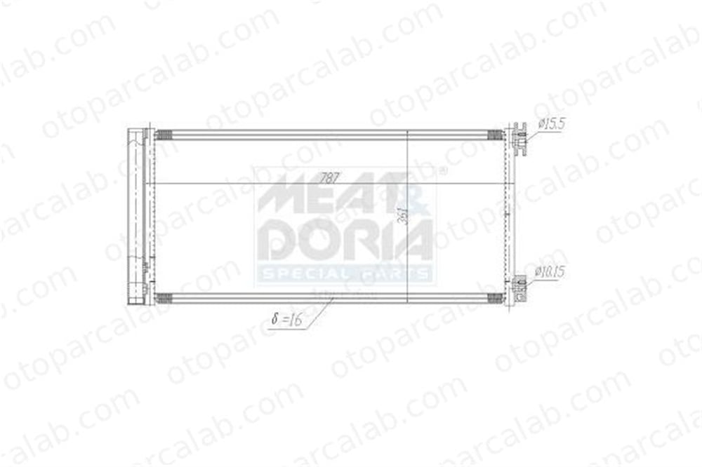 BSG 75-525-029 Klima Radyatörü RENAULT TRAFIC III Minibüs/Otobüs TRAFIC III Panelvan/Van 921008178R 4422250