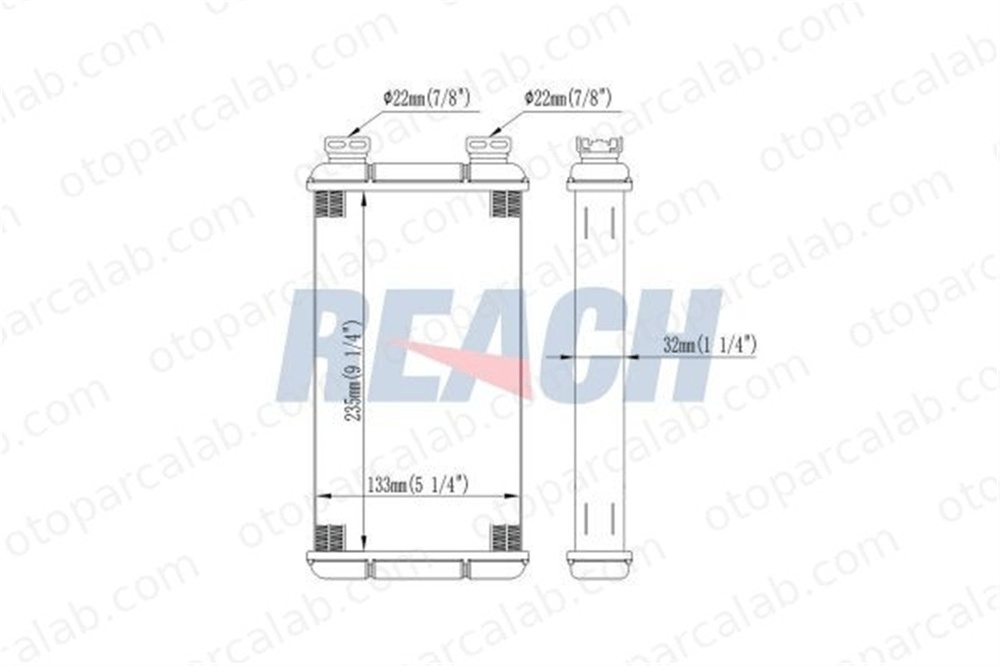 BSG 75-530-014 Kalorifer Radyatörü NISSAN INTERSTAR Minibüs/Otobüs INTERSTAR Panelvan/Van 7701207992 2711500QAF