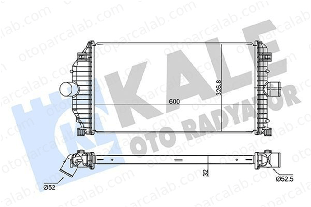 BSG 75-535-019 Turbo Radyatörü RENAULT LAGUNA I Grandtour LAGUNA I 7701045349 6025310508