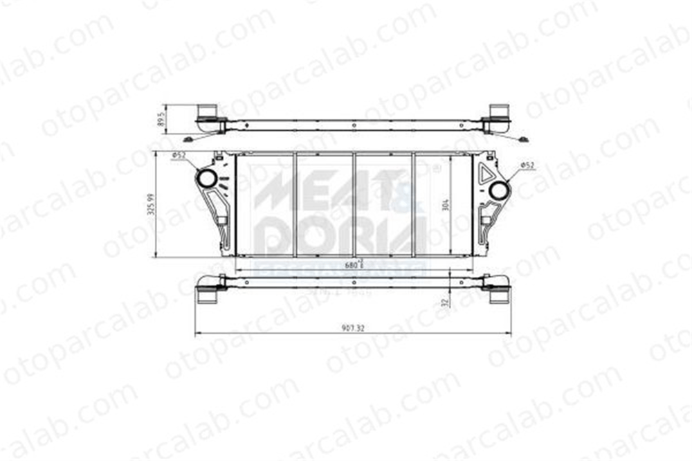 BSG 75-535-028 Turbo Radyatörü RENAULT LAGUNA II Grandtour LAGUNA II 8200008761 8200087761