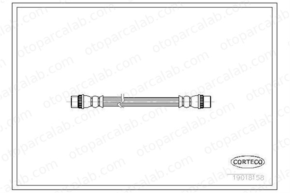 BSG 75-730-009 Fren Hortumu Arka Sağ veya Sol PEUGEOT 405 I RENAULT ESPACE III 8200249251 480640