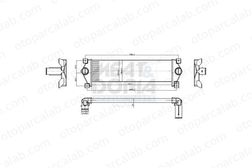 BSG 81-535-001 Turbo Radyatörü SSANGYONG KYRON ACTYON I 2371109060 2371032000