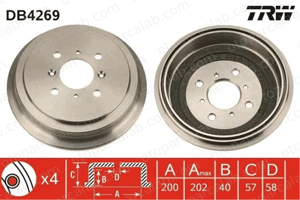 BSG 83-225-001 Kampana Arka Sağ veya Sol SUZUKI LIANA LIANA Hatchback 4351160G00 4351160G10