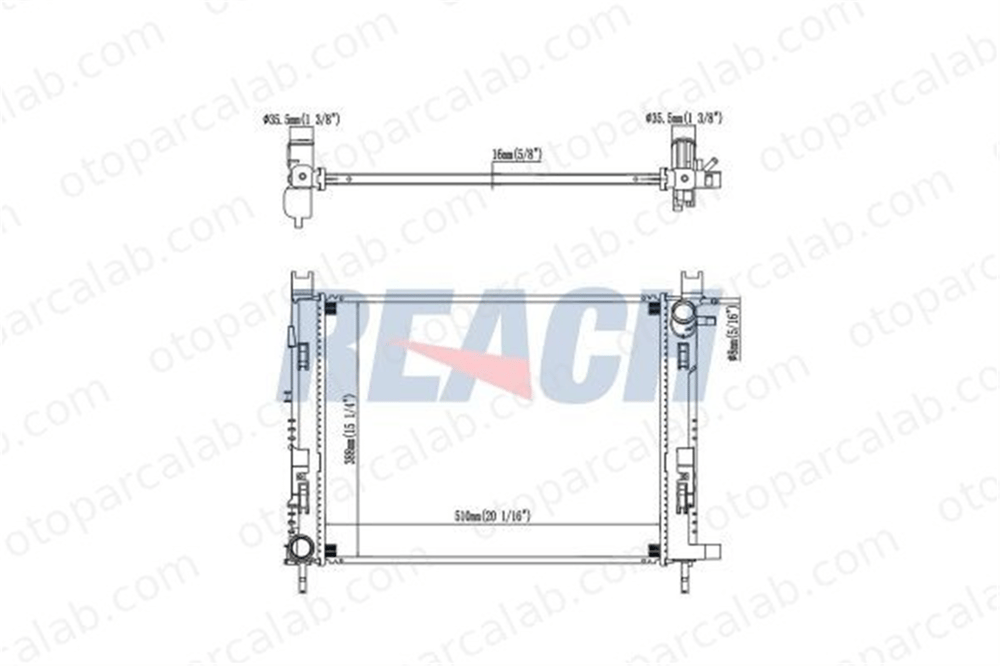 BSG 83-520-022 Su Radyatörü DACIA DUSTER RENAULT CLIO IV 214107326R 214100055R