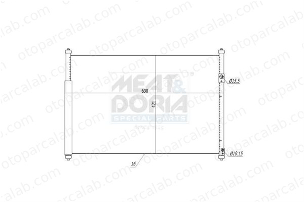 BSG 83-525-001 Klima Radyatörü SUZUKI GRAND VITARA II 9531064J00 9531064J01